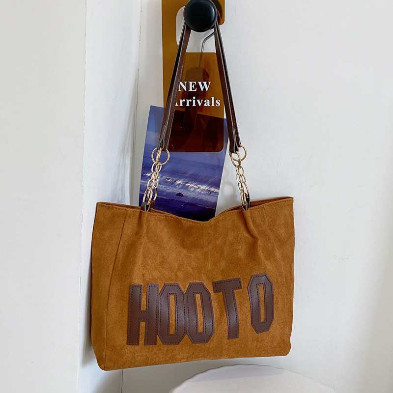 Versión coreana del bolso grande para mujer otoño 2022 nuevo sentido de la moda para mujer bolso de hombro de gran capacidad moda estilo occidental bolso de letras para mujer