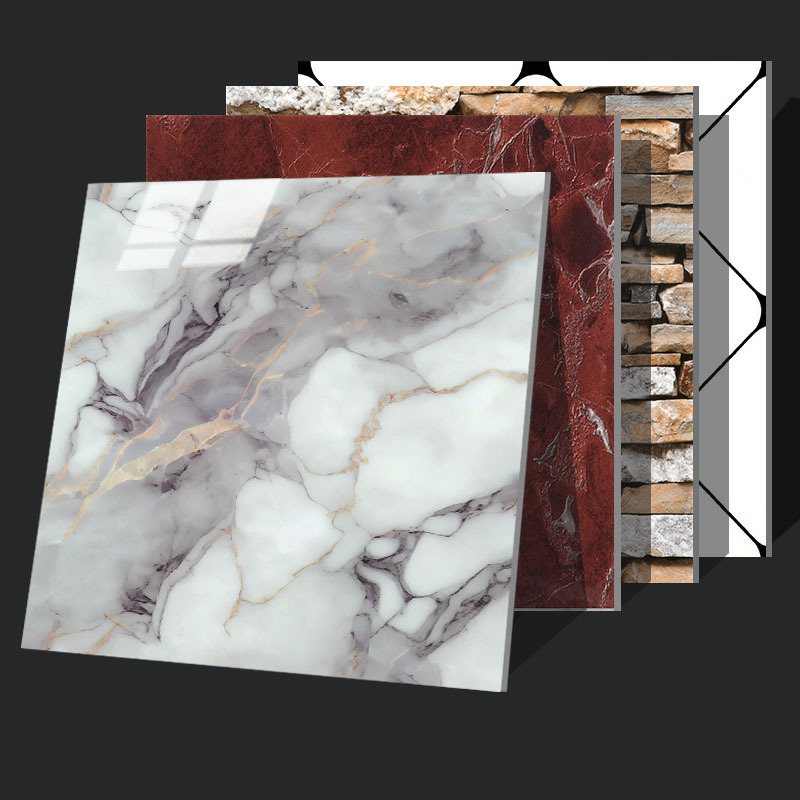 Aluminum-Plastic Panel Wallpaper Self-Adhesive Waterproof and Moisture-Proof Wall Decoration Kitchen Bathroom Oil-Proof Imitation Marble Tile Sticker