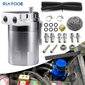 Car modification universal breathable pot exhaust gas filter oil with air filter oil pot recovery intake pot 350ML
