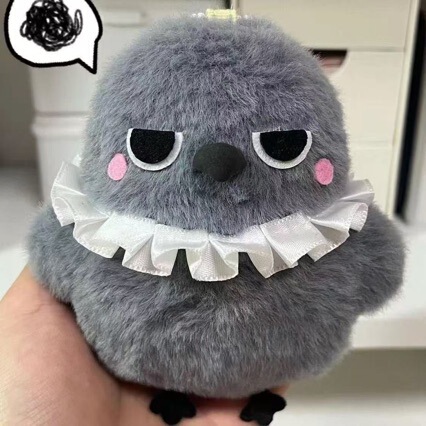 Super cute good spirit crow deep space Qin Che fellow doll pendant mephistorum crow Qin Che kitten pendant