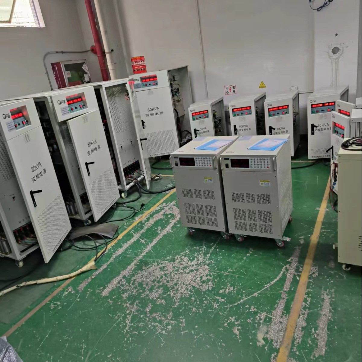 ŷ����˹60KVA��Ƶ��Դ������5̨������������ͨ�����110V 60HZ