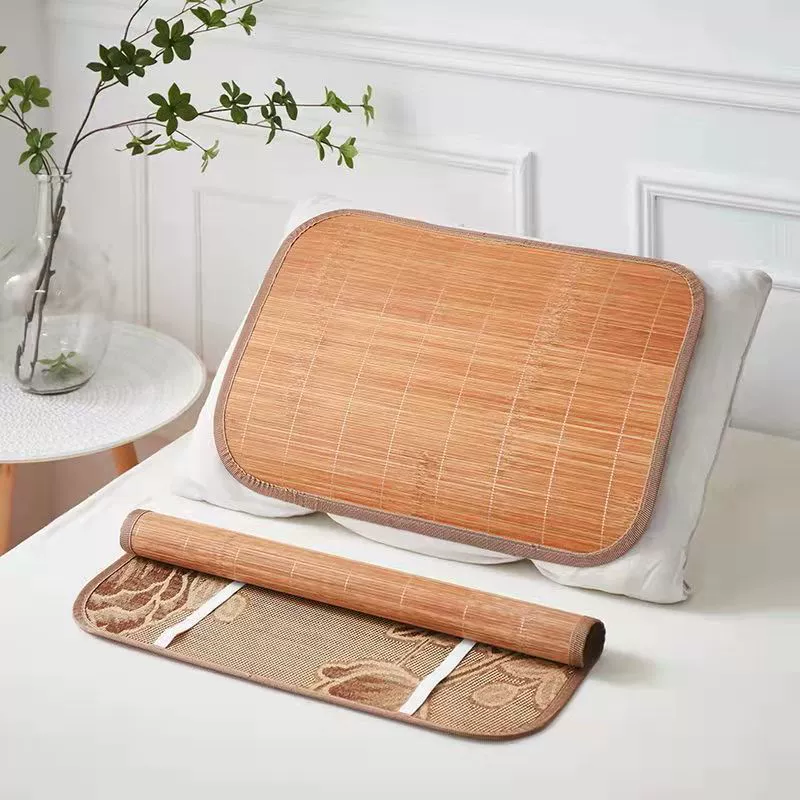 Подушка из бамбукового коврика, летняя охлаждающая подушка из бамбука и ротанга, чехол для коврика, большая подушка из ледяного шелка для взрослых, одинарная бамбуковая наволочка