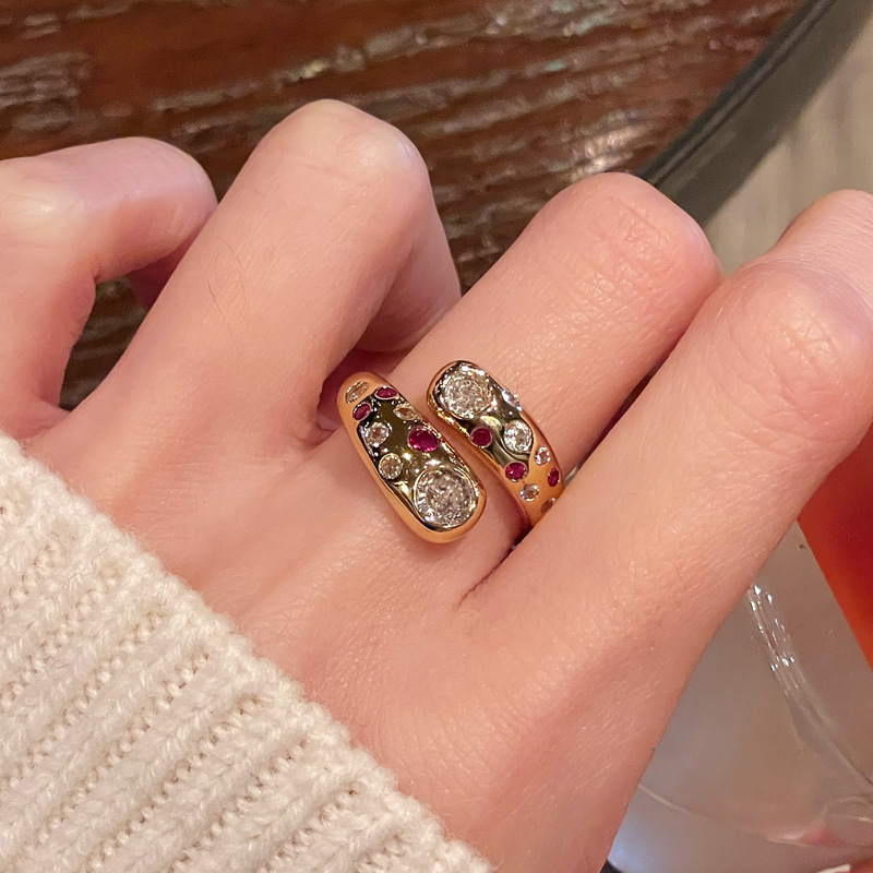 Joyería Al Por Mayor Retro Estilo Simple Geométrico Cobre Anillos Abiertos display picture 5