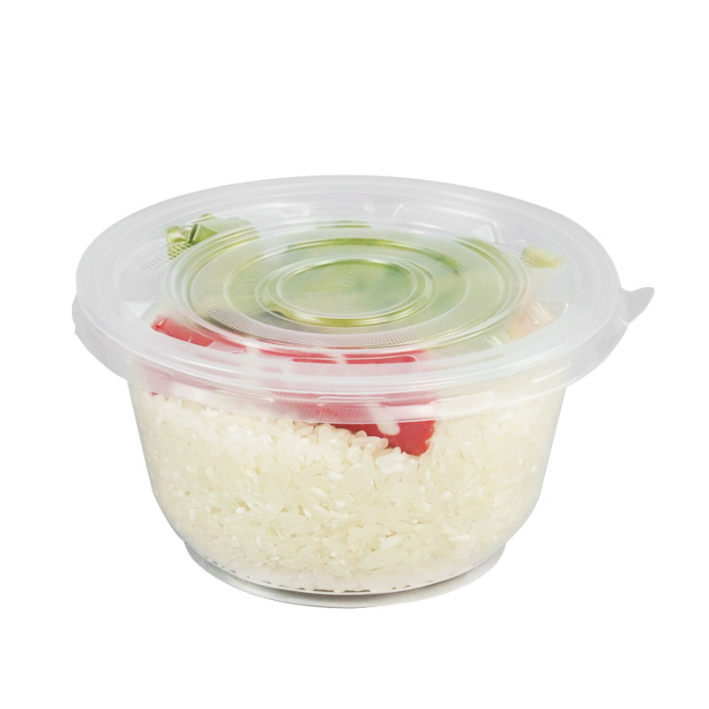 S^ Disposable bowl plastic round transparent takeaway fast food…