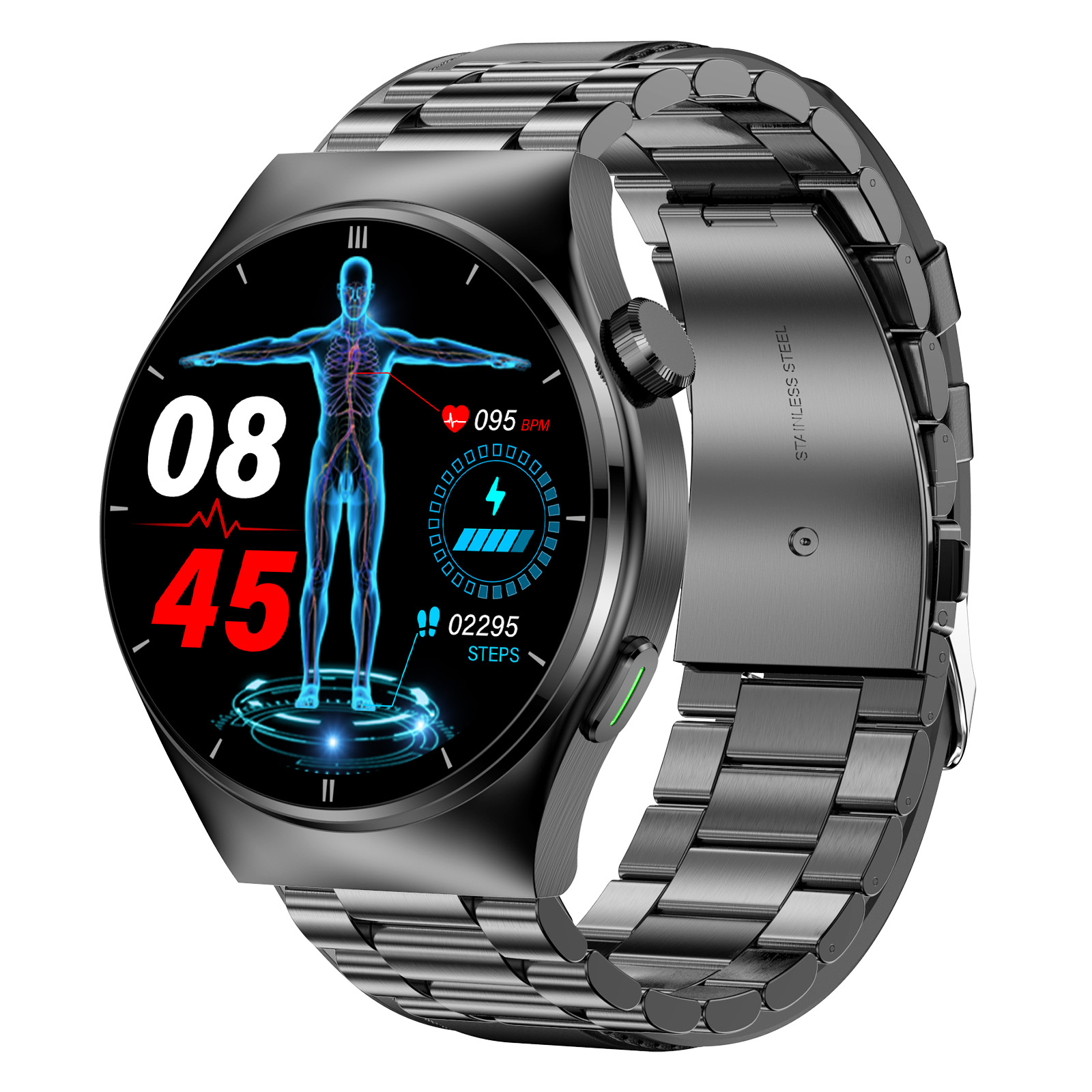 2024新款F320激光理疗智能手表爆款蓝牙通话尿酸血脂无创测血氧
