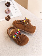 S 55085 Retro Fringe Beaded Shoes Ůͯ���K����Ь �W���羳