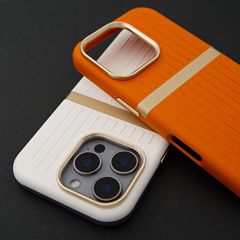 跨境适用iPhone17PROMAX皮革瓦楞行李箱磁吸手机壳苹果16高级感15