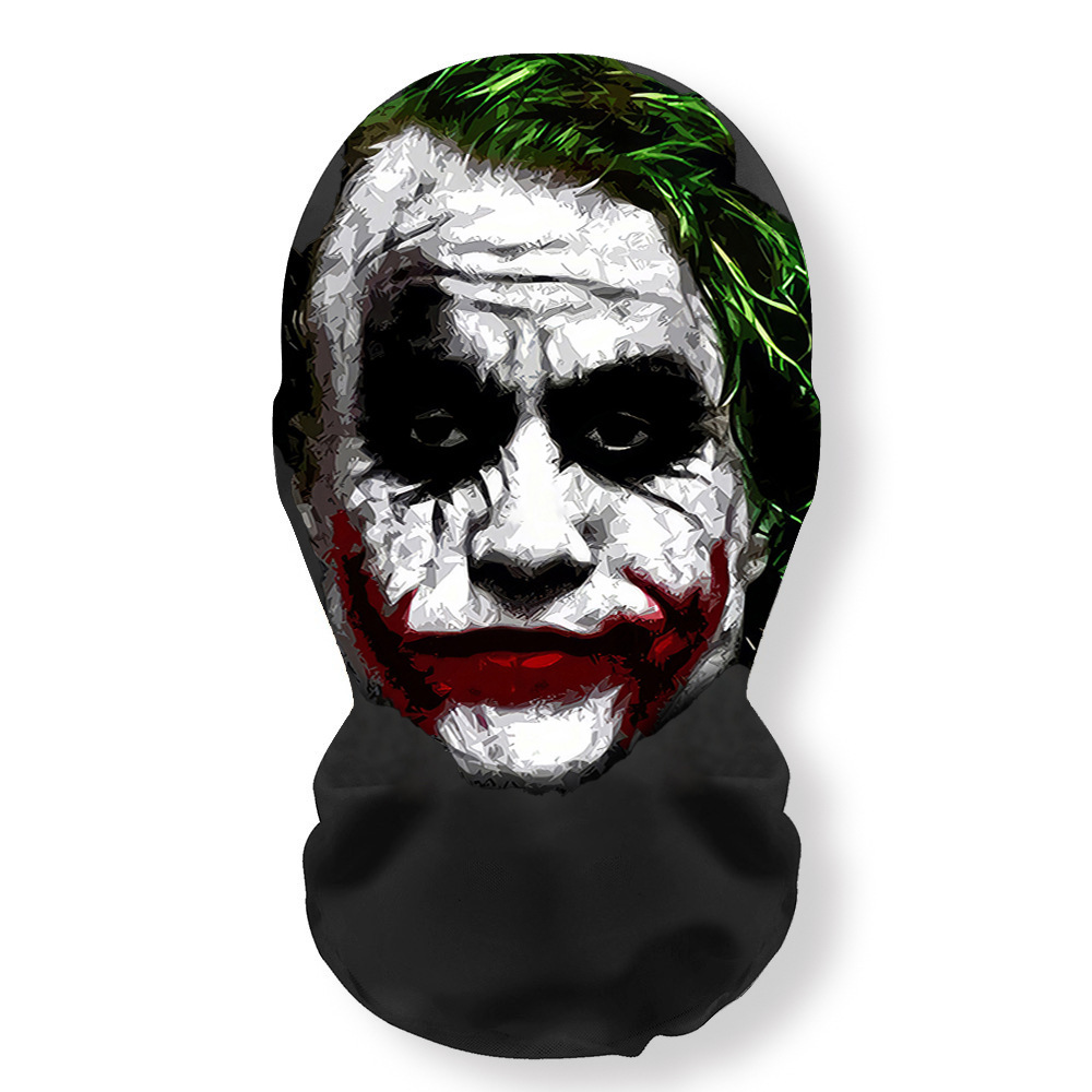 Máscara 3D de payaso para la cara completa, accesorios de terror para Halloween, máscara de broma para fiestas y bailes, protección UV