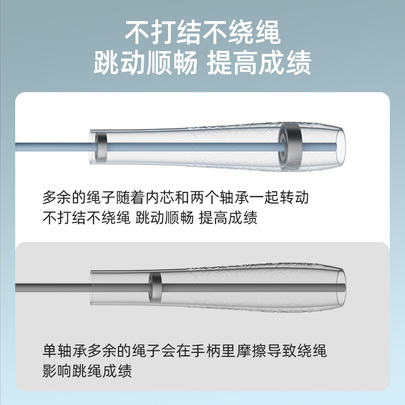 双轴承竞速跳绳中小学生考试专用运动可调节跳绳健身体育用品批发|undefined