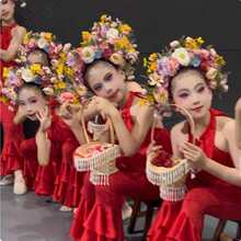 簪花入梦泉州簪花围古典舞蹈汉服发饰头箍民族风拍照写真演出道具