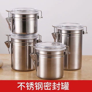不锈钢密封罐咖啡罐糖果罐奶粉茶叶罐干果罐粉末罐保鲜瓶高颜值