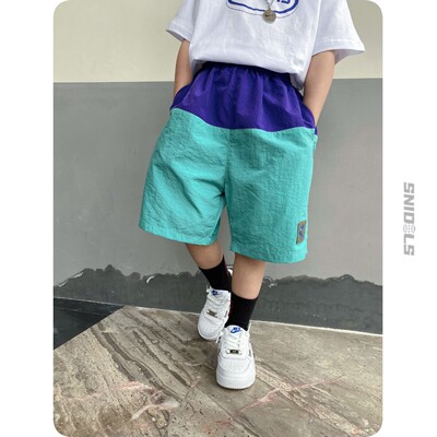 Hit color Basketball Five point pants