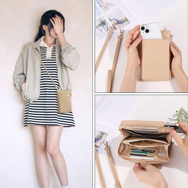 Bolso de teléfono móvil de tendencia universal simple bolso de cambio de teléfono móvil de mujer ligero bolso de teléfono móvil de alta calidad personalizado