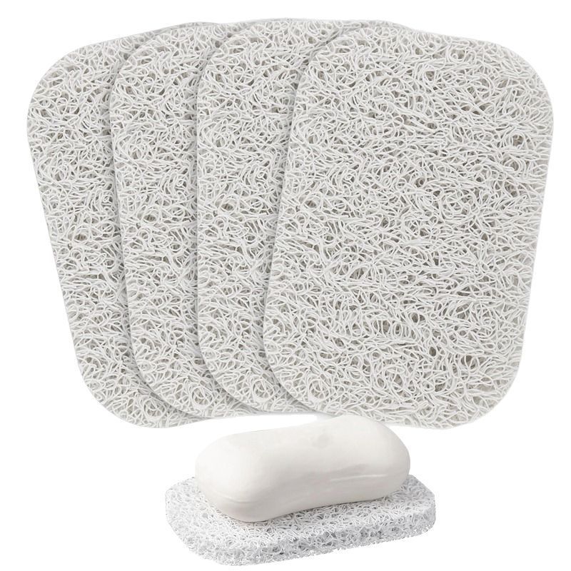 Cross-border hot-selling soap mat bathroom anti-slip mat pvc mat home cleaning mat easy to clean soap mat 5