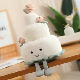 轻奢卡通婚礼蛋糕公仔毛绒玩具结婚庆玩偶创意生日礼物送女孩