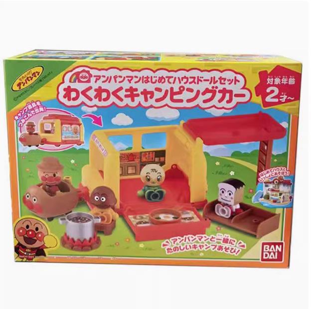 日本のアンパンマンのおもちゃの小さい医者のカラーボールの掃除機のショッピングカートの弁当箱の子供のままごとのおもちゃ