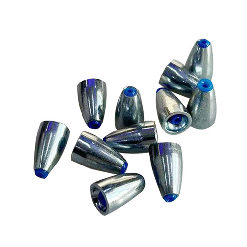 Alloy Bullet Lead Jigging Lures Carolina Rig Fishing Sinkers New Fishing Gear Sinker with Plastic Core Dedicated for Long-Distance Casting and Bottom-Resistant