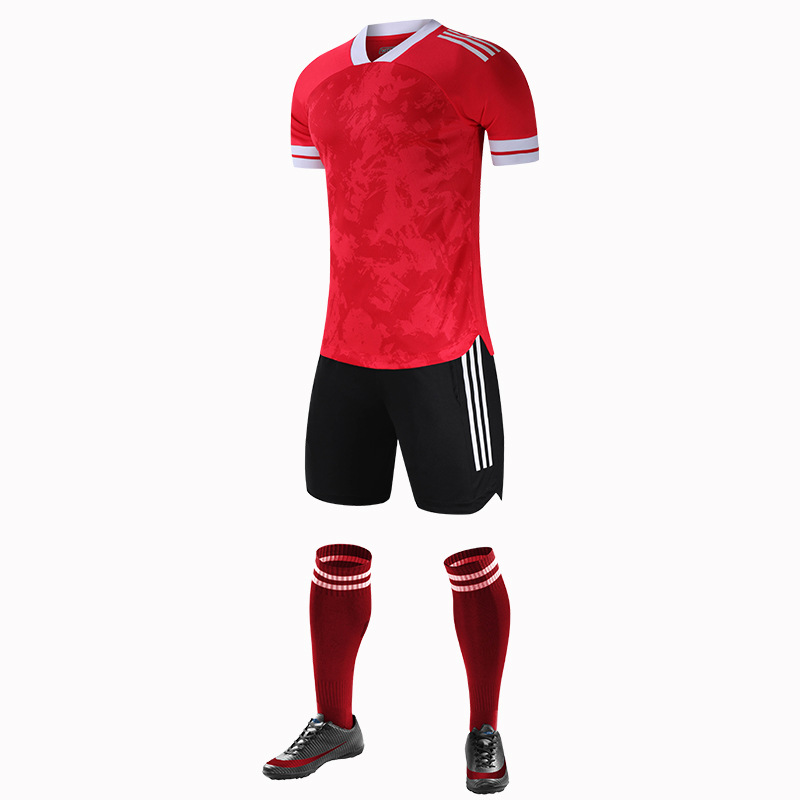 Conjunto de uniforme de fútbol, uniforme de equipo de entrenamiento de juegos de mesa ligero, personalización de uniforme de fútbol fino y transpirable del mismo estilo para adultos y niños