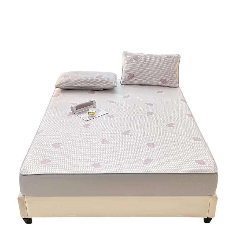 2025 nueva funda de cama Clase A funda de cama de seda de hielo funda protectora de colchón de verano de una sola pieza funda de cama de Doudou todo incluido de verano