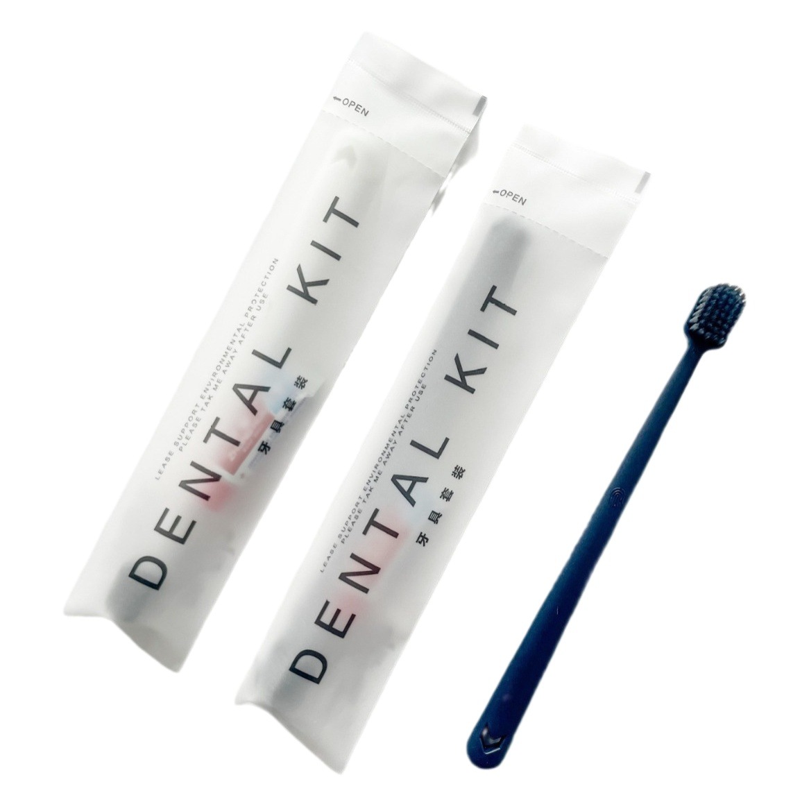 B&B Hotel Disposable Toothbrush with Paste Soft Bristles Wide Head Toothbrush Hotel Supplies Disposable Toiletries Set