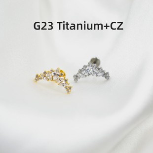 G23钛合金马眼锆石唇钉唇环人中钉耳蜗钉耳骨钉穿孔饰品闪亮现货-阿里巴巴