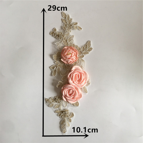 Three-dimensional decorative polyester hollow lace flower embroidery collar flower DIY sewing mesh lace collar clothing accessories