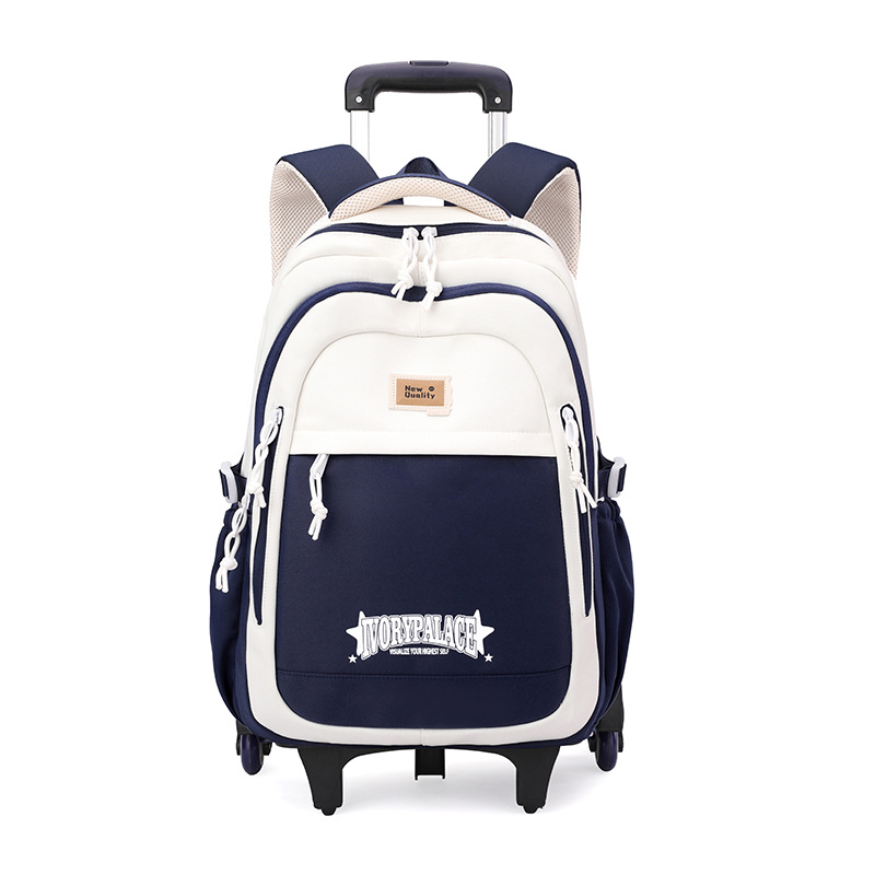 Pescado natural nueva mochila de tirón para niños 3 - 6 grados, mochila de alta capacidad para estudiantes de secundaria secundaria