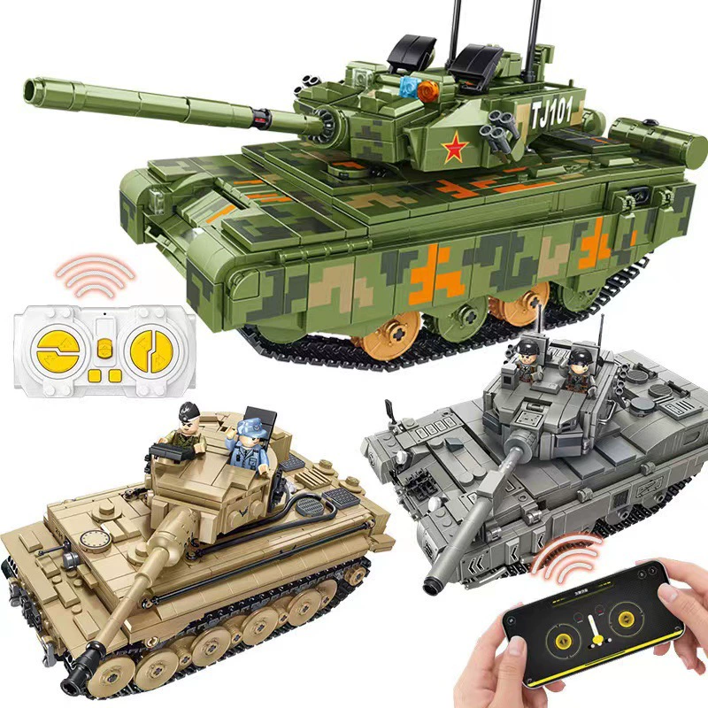 Panlos 676001/676002/676003 Электрический дистанционный танковый автомобиль броня конструктор для мальчиков военная модель