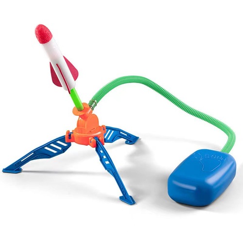 Foot-Powered Skyrocket Toy for Boys, Outdoor Launch Rocket Gun with Flashing Launch, Wholesale from Stalls