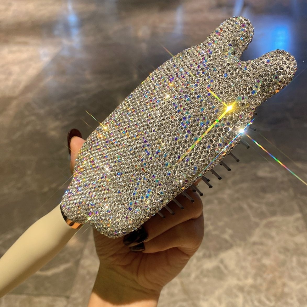 Pein de masaje de airbag doméstico cuero cabelludo cabello largo rizos de cabello de aire de diamantes de fabricación de comercio exterior transfronterizo venta directa de cabello de cabello suelto