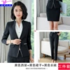 1A08 black suit + skirt + pants