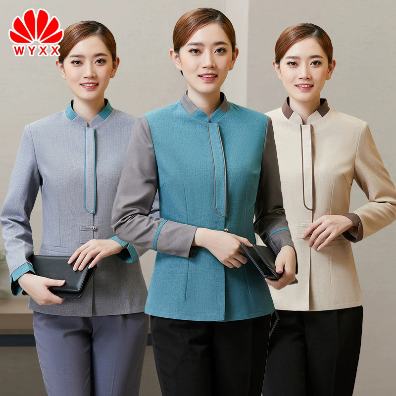 Звезда гостиничный номер обслуживающий инструмент клуб офис недвижимость отдел продаж ПА Чистка с длинным рукавом Рабочая одежда