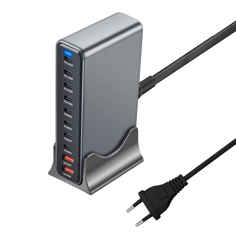 人気の 800 ワットマルチポート携帯電話充電器 USB 高速充電 PD ハイパワー充電器窒化ガリウムデスクトップ充電ステーション|undefined