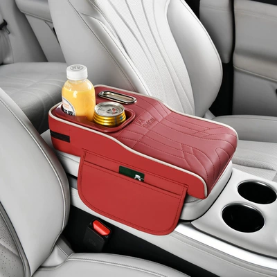 multifunctional tissue box, Armrest box pad - red