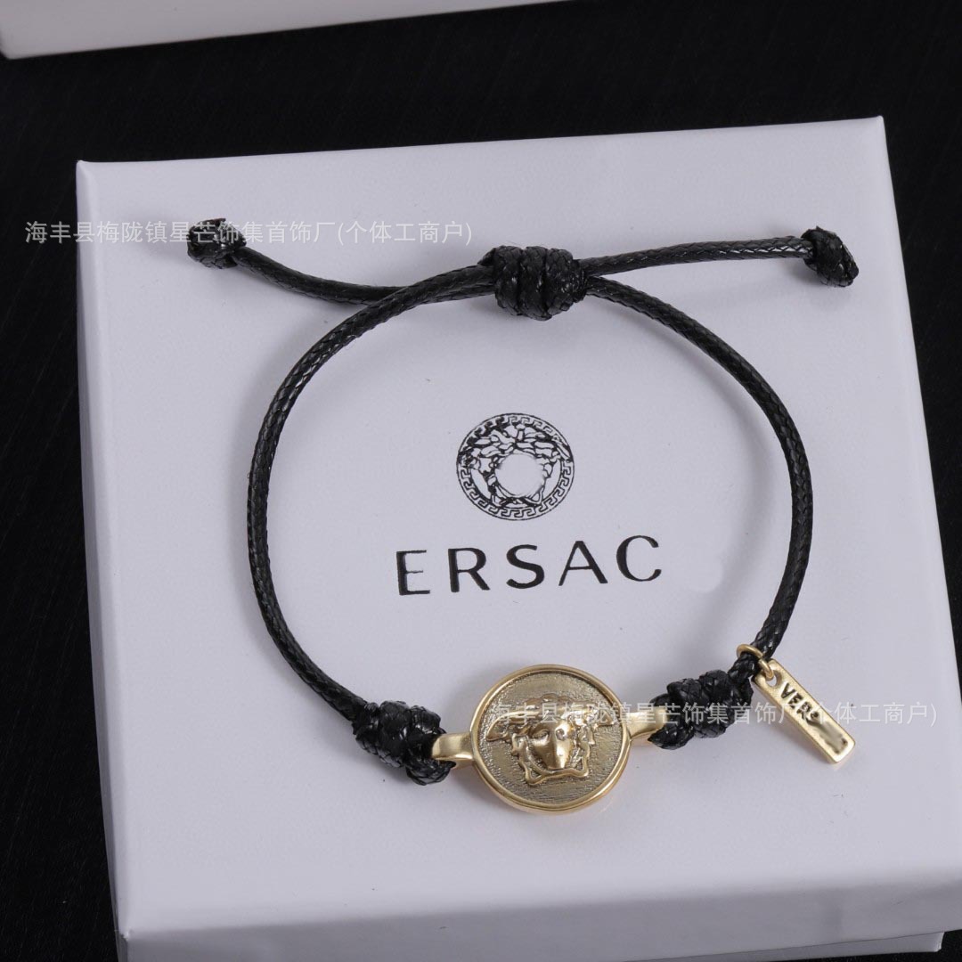 Fansijia European and American popular accessories: round Medusa Queen bracelet, hand-woven couple's matching bracelet