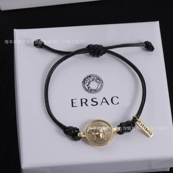 Fansijia European and American popular accessories: round Medusa Queen bracelet, hand-woven couple's matching bracelet