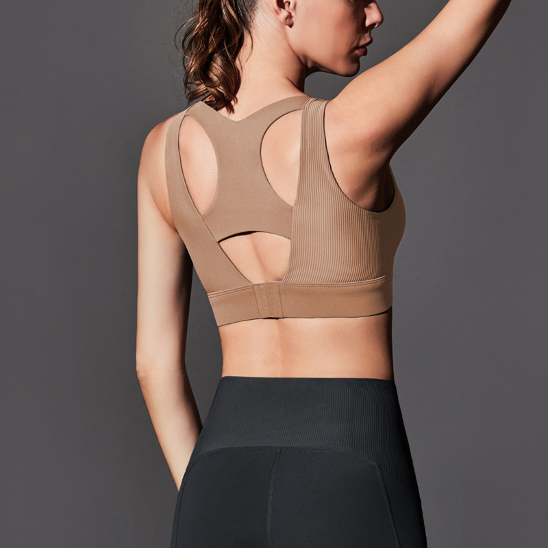 2032-1専門の高強度ビッグサイズのスポーツ下着の防震ランニングはフィットネスのヨガのブラジャーを集めて高く支えます。
