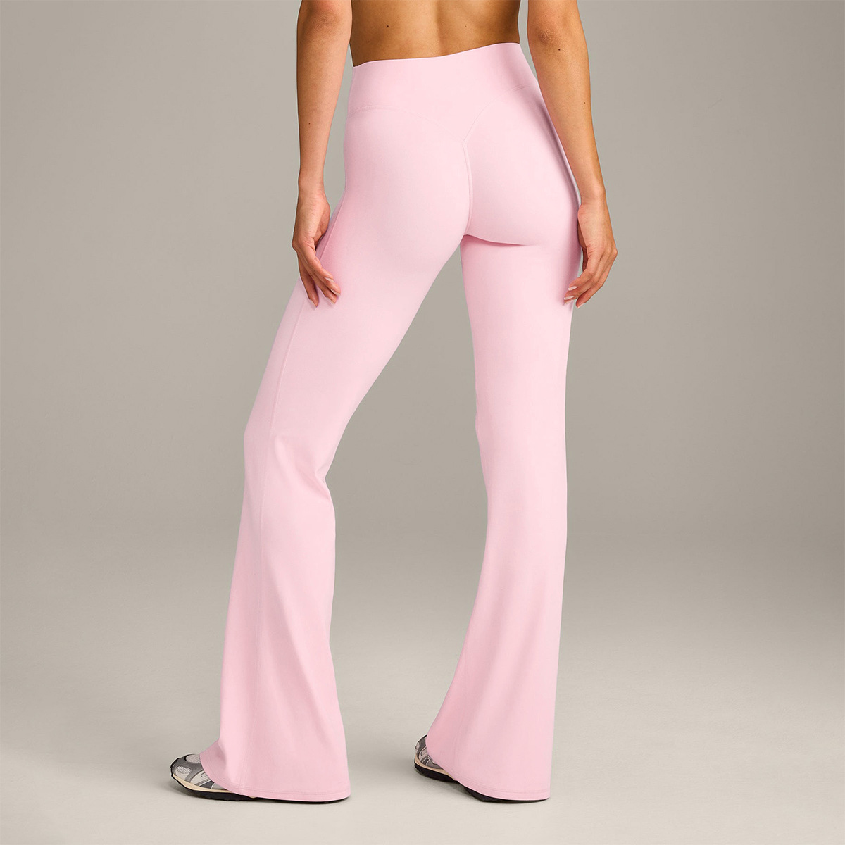 Pantalones microacampanados desnudos transfronterizos, cintura alta, abdomen, levantamiento de glúteos, ropa deportiva, ropa de fitness, pantalones anchos, pantalones de yoga con trompeta, mujeres image 9