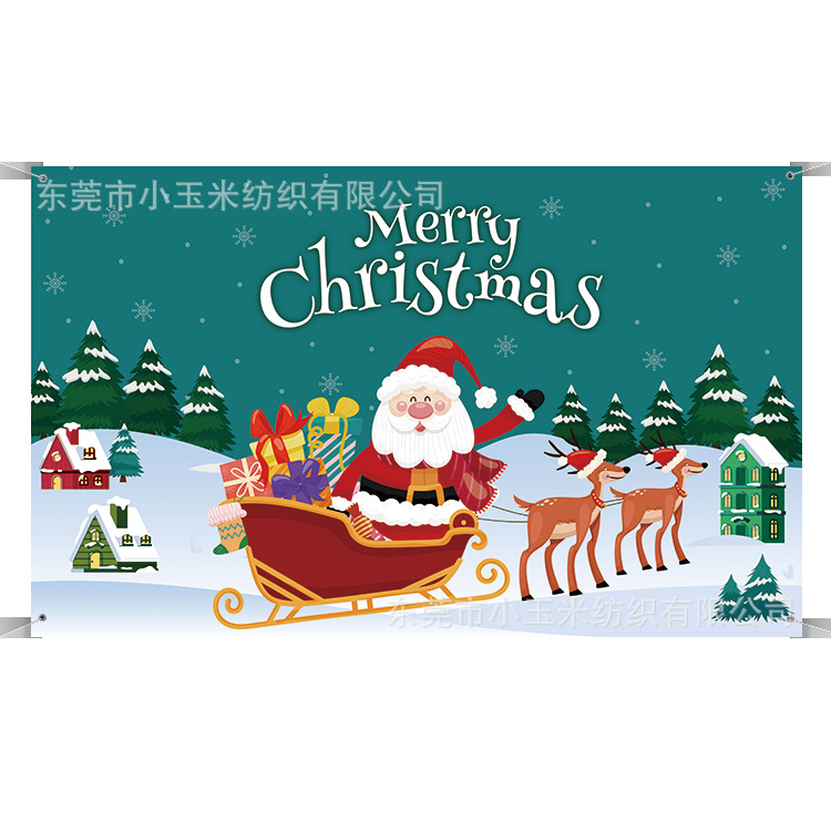 C003 산타클로스 선물 배경 천 180*110