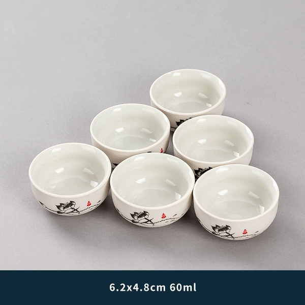 Snowflake Black Lotus Zen Heart Cup—6 cups