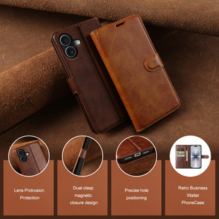�m�� iPhone17/16/15ProMax �X��ʽ���w PU Ƥ�� ��������ȫ����