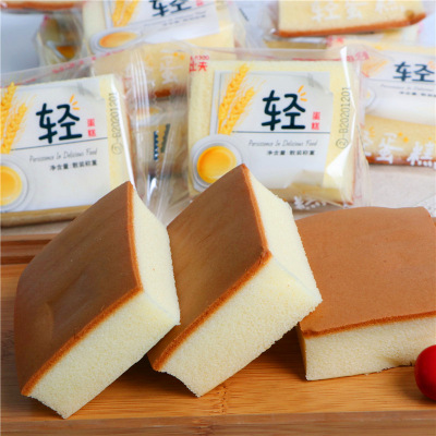 轻蛋糕500g整箱10个学生老人零食早餐糕点心原味纯鲜鸡蛋糕小包装