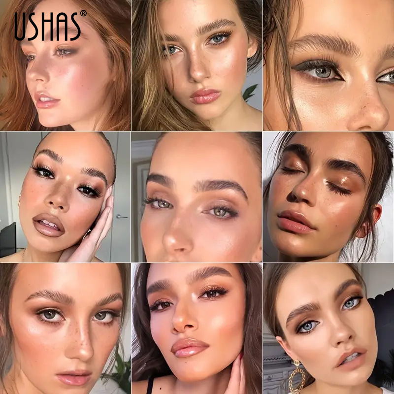 USHAS punto transfronterizo venta caliente 3 tipos de crema de maquillaje de cejas fragantes crema de gel EB022