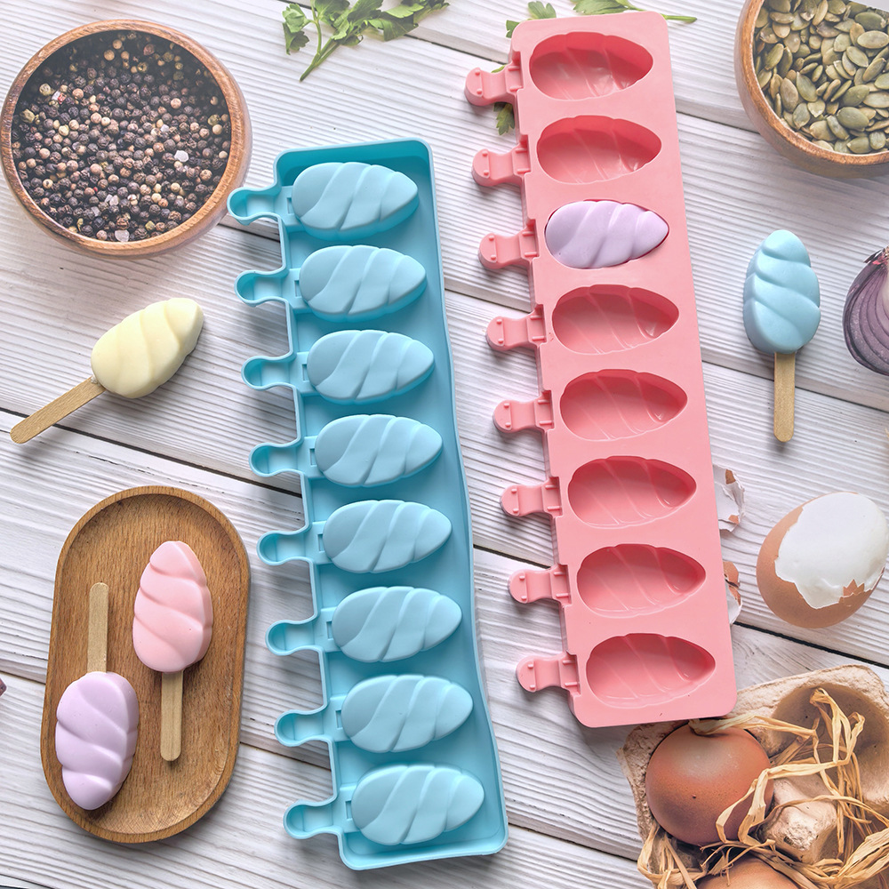 8 gotas de agua 498 helado helado silicona molde de hielo DIY pudín accesorios de pastel herramientas de horneado