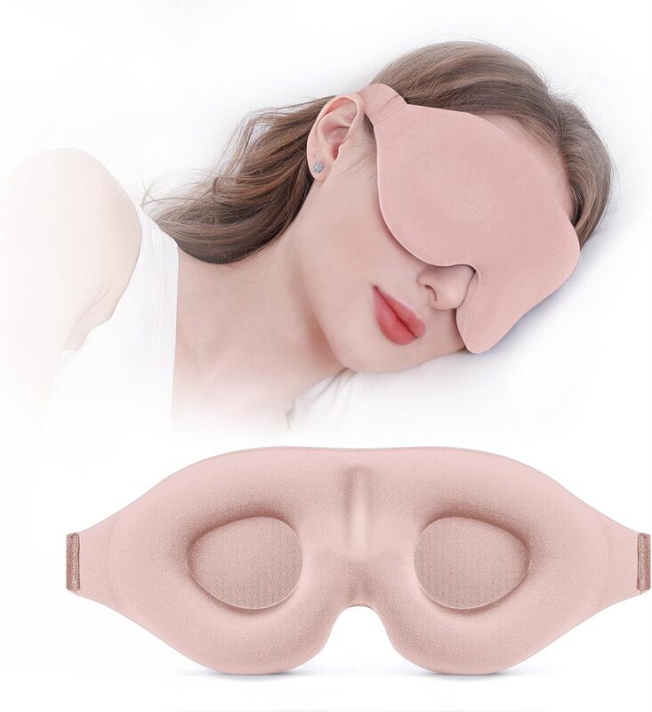 跨境3D全遮光侧睡眼罩记忆棉零压感立体可调带旅行睡眠瑜伽护眼罩|undefined