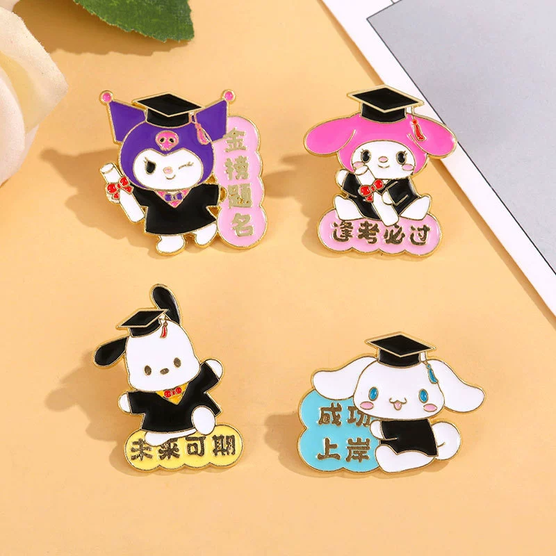 Золотая брошка Sanrio Название списка Обязательное пройти вступительные экзамены Коричневый Пача Пача Собака из курами КурамеС авторий ( Alloy) Масляная капля Знак