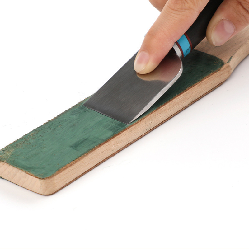 Cuchillo de cuero Tablero de cuchillo de balancín especial Tablero de cuchillo de afilado de cuero Tablero de cuero de doble cara de cuero curtido vegetal de cuero de cuero hecho a mano diy herramientas de tallado de cuero