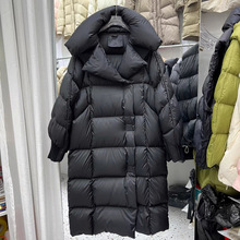 捡漏反季特价正品鹅绒泡芙羽绒服女长款宽松加厚冬季外套撤柜清仓