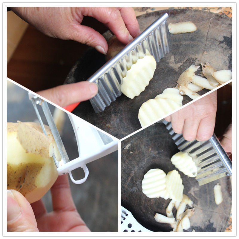 切土豆刀具法式波浪刀切土豆洋芋刀切条刀土豆丝切丝器削皮刀