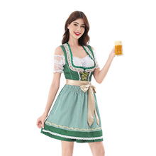 狂欢节女士传统德国啤酒节服装慕尼黑巴伐利亚表演服Dirndl连衣裙
